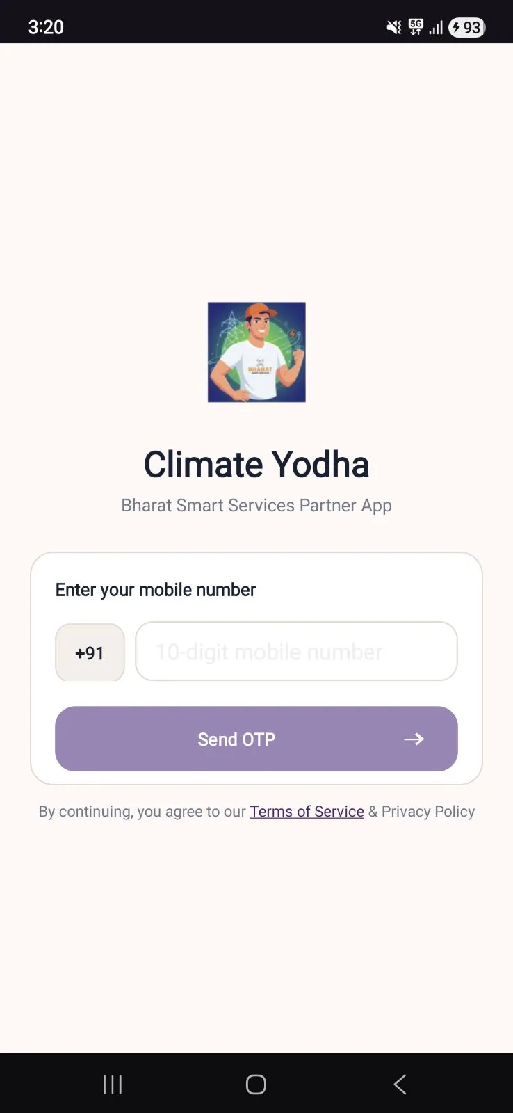 Sign up in seconds